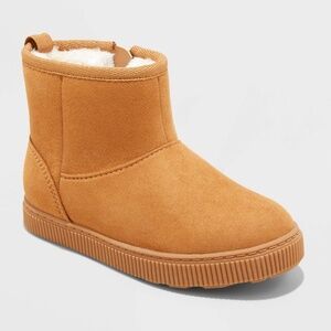 Toddler Arlo Shearling Style Boots - Cat & Jack Cognac 9T